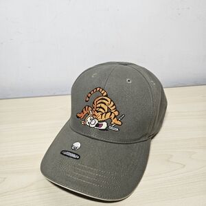 Vintage Walt Disney GOLF COLLECTION Green Leather Strap Tiger Golf Hat OS NWOT
